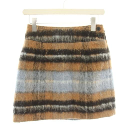 リリーブラウン 22AW セットアップ ダブル釦ショート丈チェックコート ONE SIZE ウール混ボックスチェックミニスカート 0 茶 レディース |  | 04