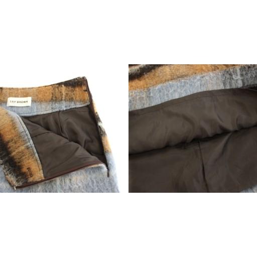 リリーブラウン 22AW セットアップ ダブル釦ショート丈チェックコート ONE SIZE ウール混ボックスチェックミニスカート 0 茶 レディース |  | 07