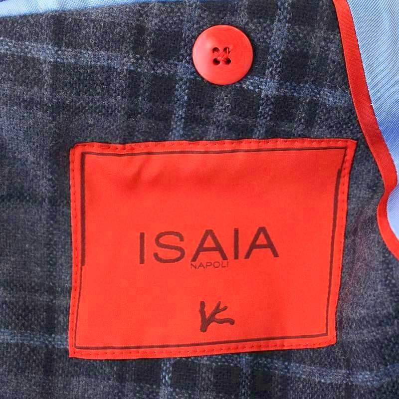イザイア ISAIA CORTINA テーラードジャケット チェック カシミヤ混