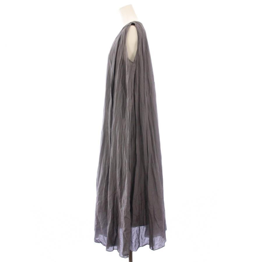 アナイ ANAYI 24SS シルクコットンローンプリーツワンピース フレア