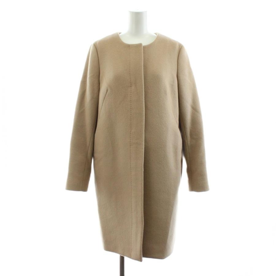ミューズ ドゥーズィエム クラス ウール二重織りノーカラーコート