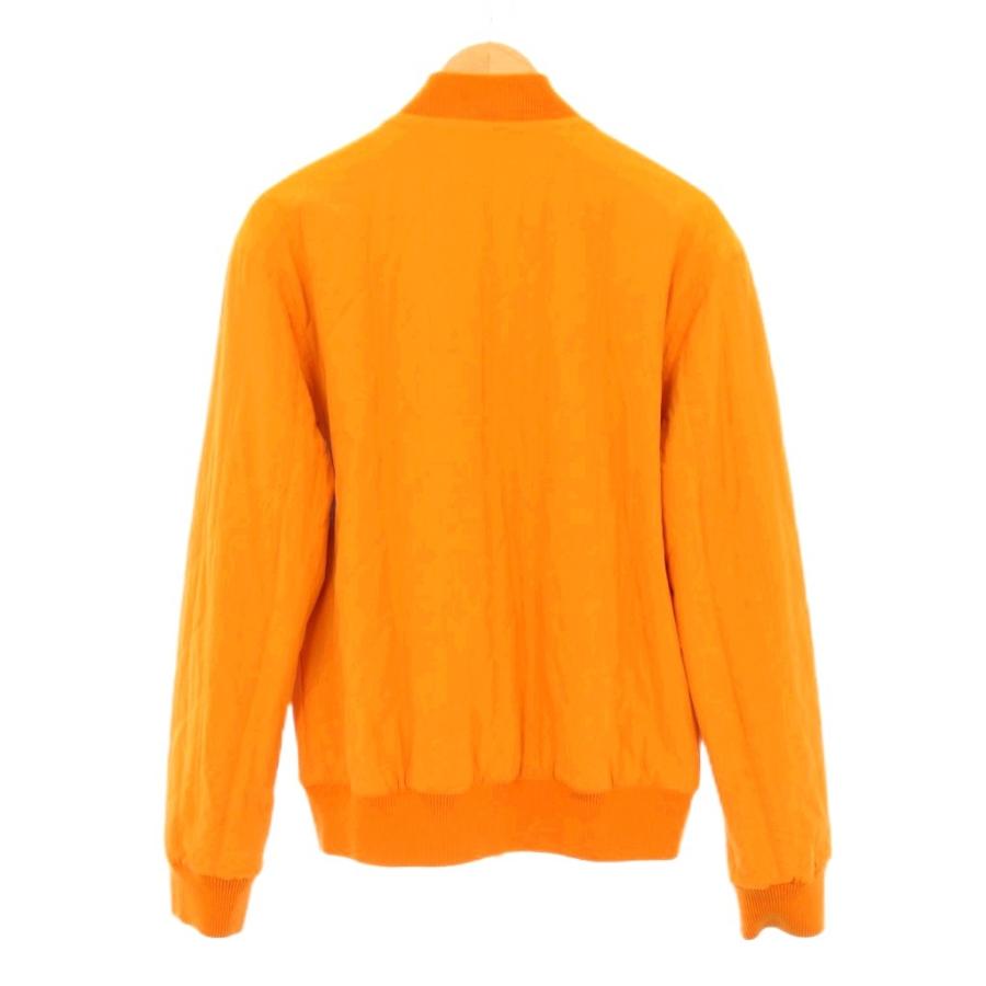 【中古】エルメス HERMES リバーシブル ボンバージャケット ブルゾン アウター 46 紺 オレンジ /KH メンズ HERMES（エルメス） リバーシブル ボンバージャケット ブルゾン