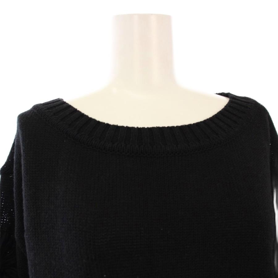 Rene（ルネ） ニット セーター フラワー刺繍 フェイクパール 七分袖 34