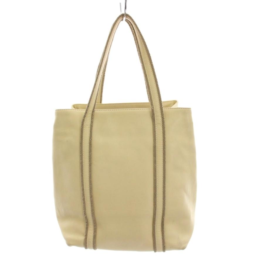 PRADA（プラダ） トートバッグ レザー ハンドバッグ アイボリー