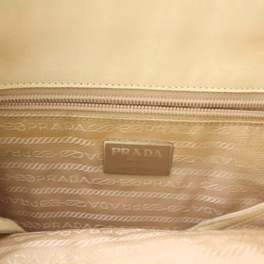 PRADA（プラダ） トートバッグ レザー ハンドバッグ アイボリー