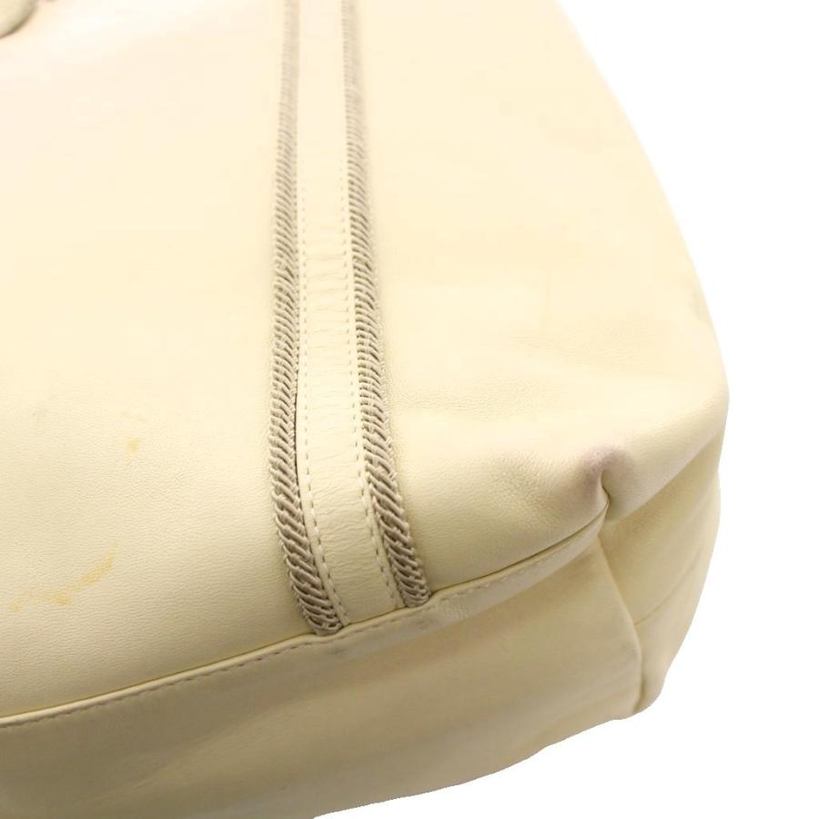 PRADA（プラダ） トートバッグ レザー ハンドバッグ アイボリー