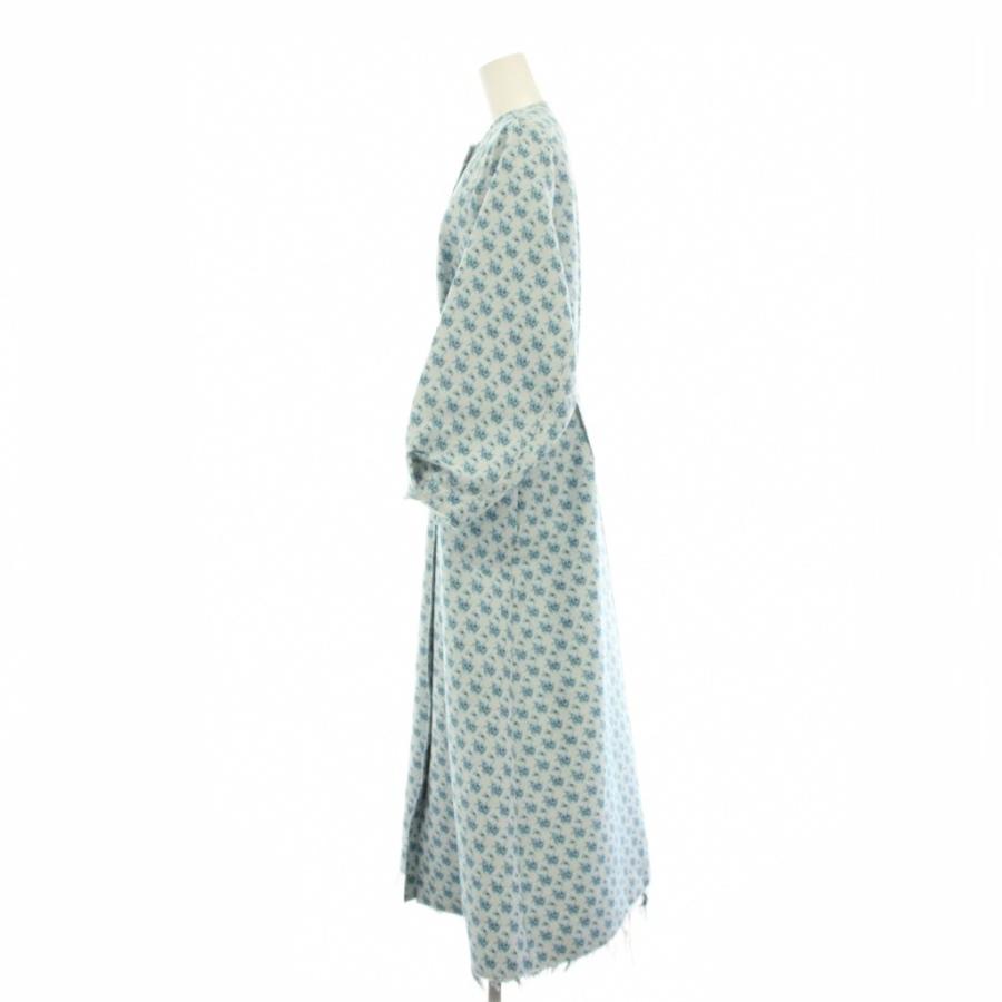 アイレネ IRENE フラワージャガードドレス ワンピース ロング 長袖 花