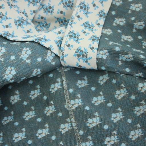 【中古】アイレネ フラワージャガードドレス ワンピース 長袖 花柄 カットオフ 38 グレー 水色 22A85001 レディース アイレネ IRENE フラワージャガードドレス ワンピース ロング 長袖 花