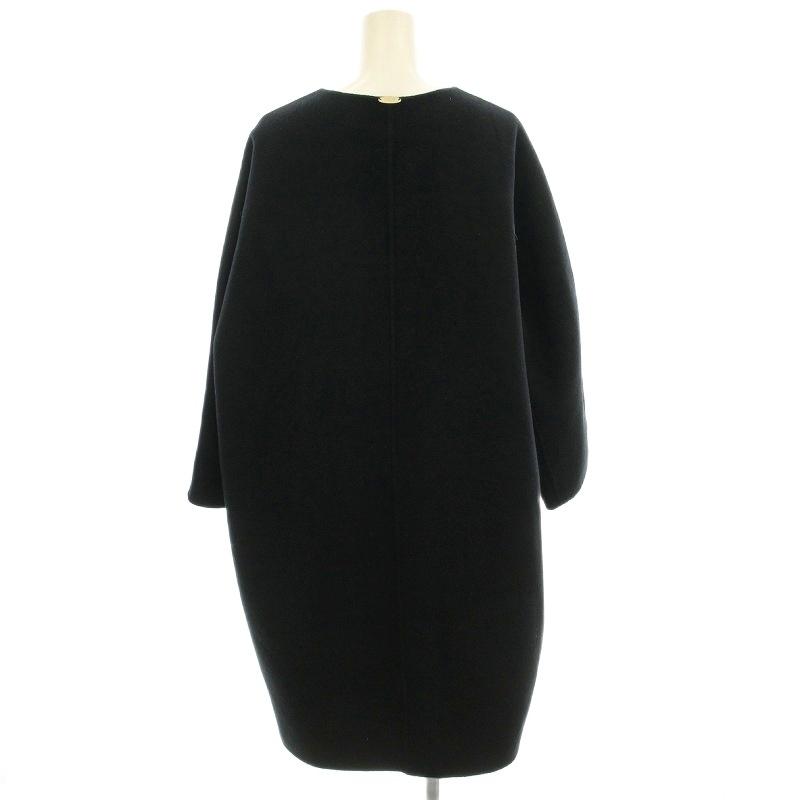 極美品　ドゥーズィエムクラス　ミューズ　リバーノーカラーコート　F ウール 楽天市場】定価5.2万/ ミューズデドゥーズィエムクラス MUSE de