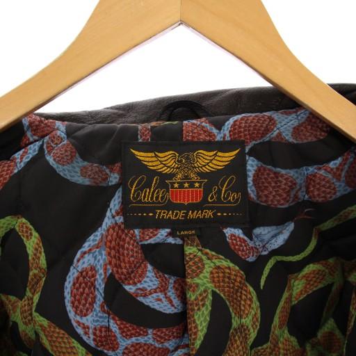 キャリー CALEE クロームレザー スイングトップジャケット 革ジャン