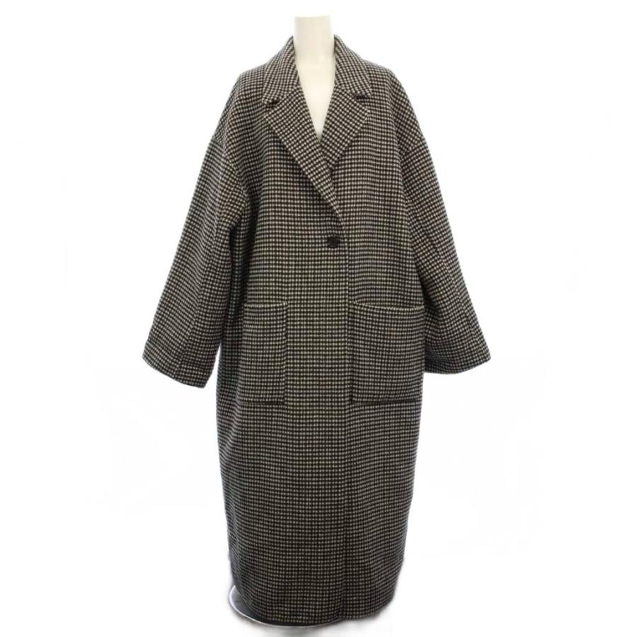 【新品】定価59400円 アダムエロペ チェスターロングコート 白　黒　FREE ADAM ET ROPE'（アダムエロペ） チェスターコート FREE ブラック系