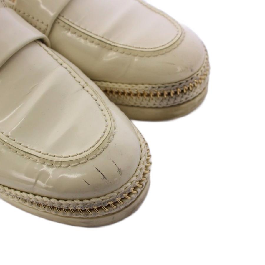 CHANEL（シャネル） ローファー モカシン ココマーク エナメル 37.5C