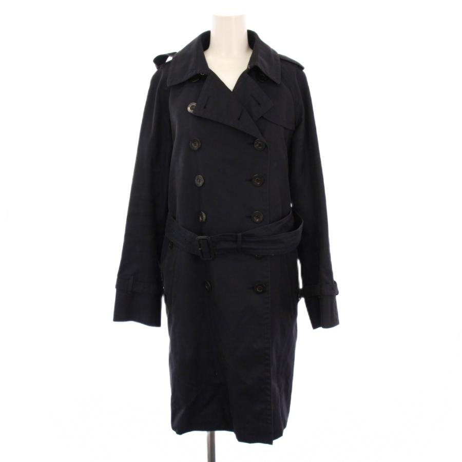 極美品✨　アクアスキュータム　トレンチコート　ネイビー　ロング　ベルト アクアスキュータム AQUASCUTUM トレンチコート ロング ベルト