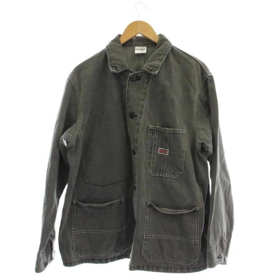 ビックマック BIGMAC カバーオール M グレー 長袖 パッチポケット /JP