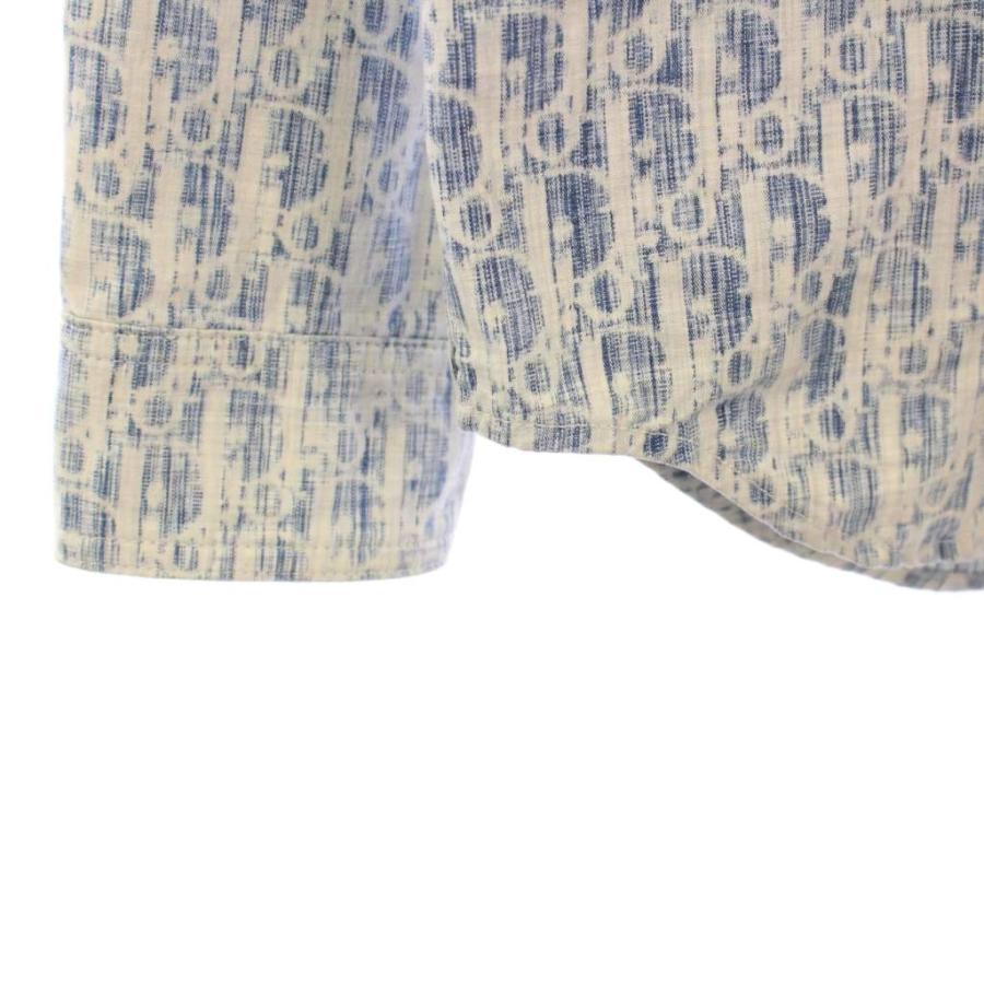 【中古】ディオールオム Dior HOMME オブリーク コットン デニムシャツ 長袖 41 青 013D585BY989 /KH メンズ ディオールオム Dior HOMME オブリーク コットン デニムシャツ 長袖 41