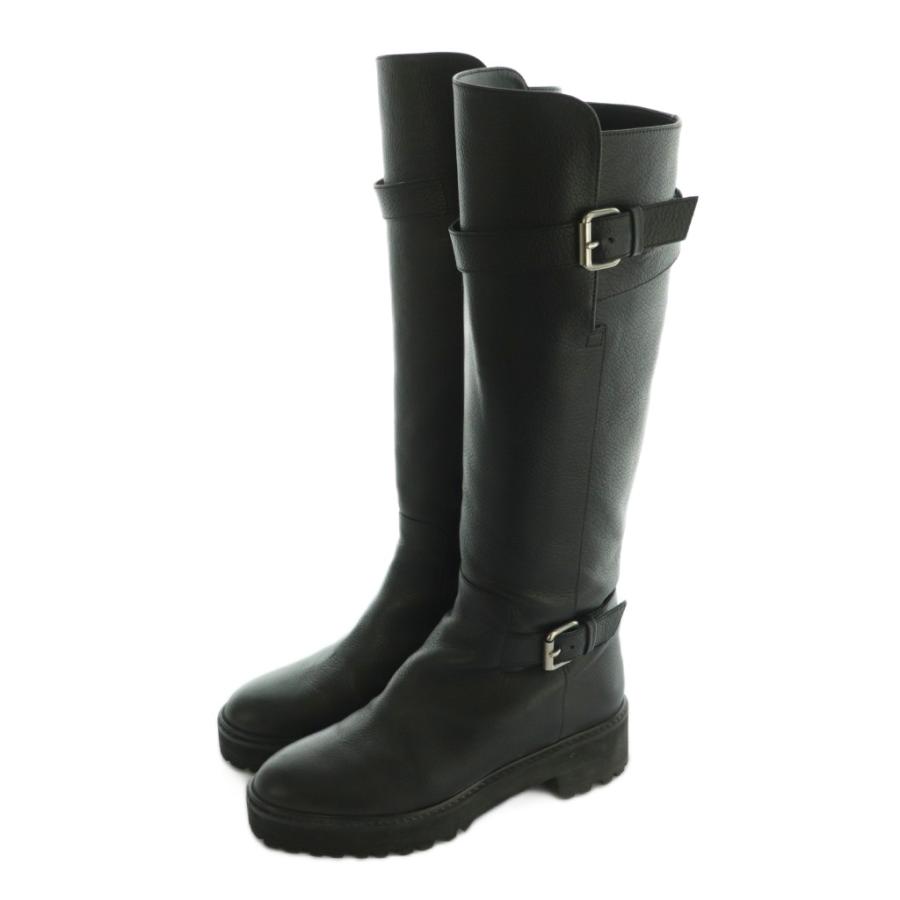 値下げ❣️ダイアナ　DIANA ブラックロングブーツ ダイアナ DIANA ロングブーツ （黒人工スムース） -ファッション通販