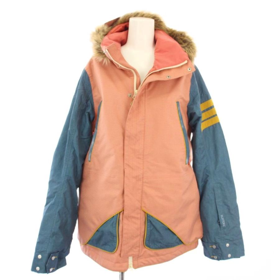 バートン BURTON スノボウェア 中綿ジャケット アウター L ピンク 青