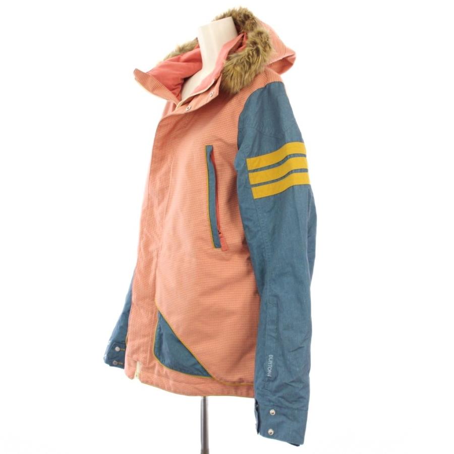 バートン BURTON スノボウェア 中綿ジャケット アウター L ピンク 青