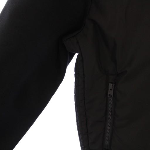 【中古】ウールリッチ 異素材ドッキング中綿ジップパーカー ジャケット アウター ショート丈 切替 ワンカラー L 黒 ウールリッチ WOOLRICH 異素材ドッキング中綿ジップパーカー