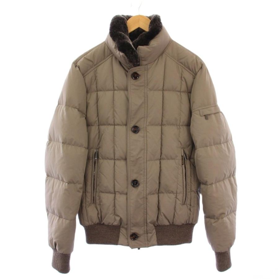 中古】ムーレー MOORER BRIGNO-MRW ボンバージャケット カシミヤニット