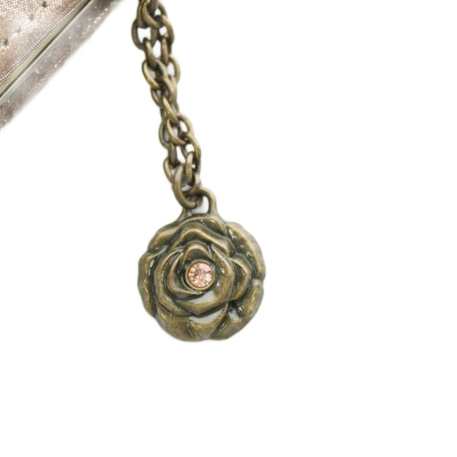 新品未使用　アナスイがま口チャーム ANNA SUI（アナスイ） 財布 がま口 小銭入れ チャーム ベージュ /AN23