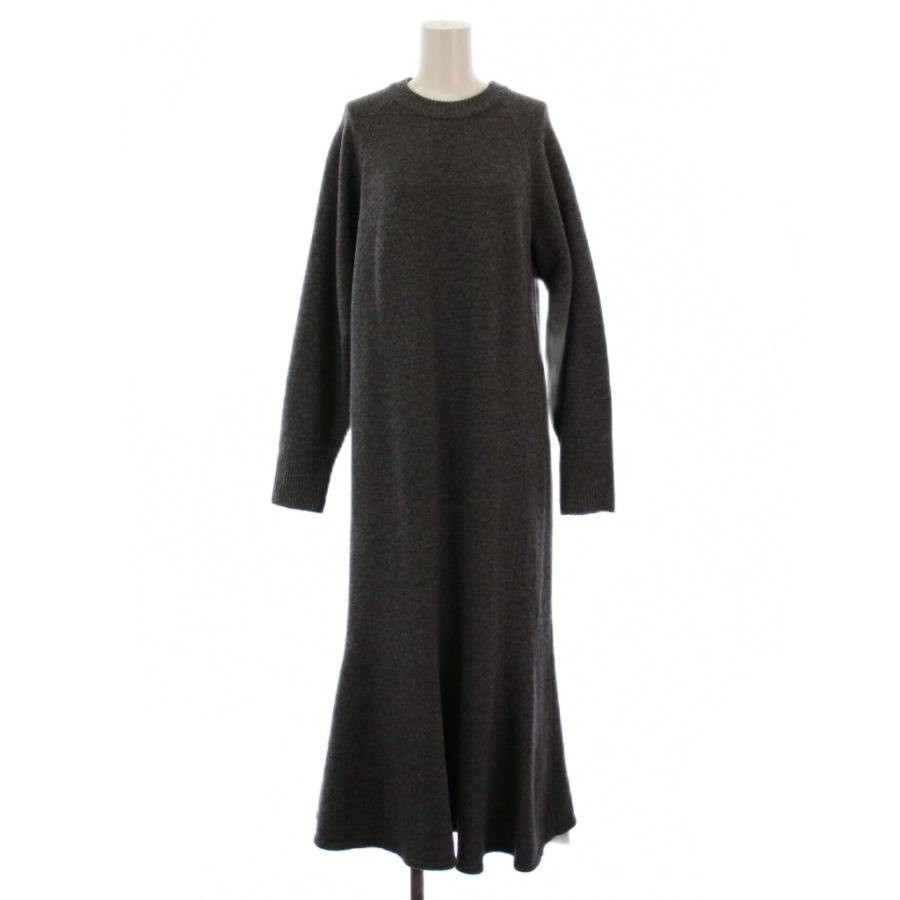 スピック&スパン Spick&Span 23AW フレアーヘムワンピース ロング 長袖