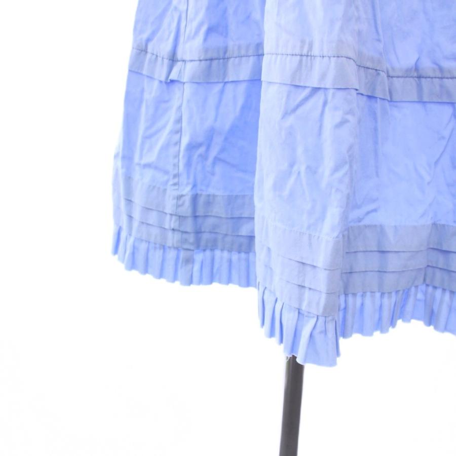 マルニ MARNI 24SS Iris Blue A-Line Midi Dress Aラインミディワンピース 半袖 ロング 38 水色 ABMA1220A0 UTC223 /KH レディースの画像