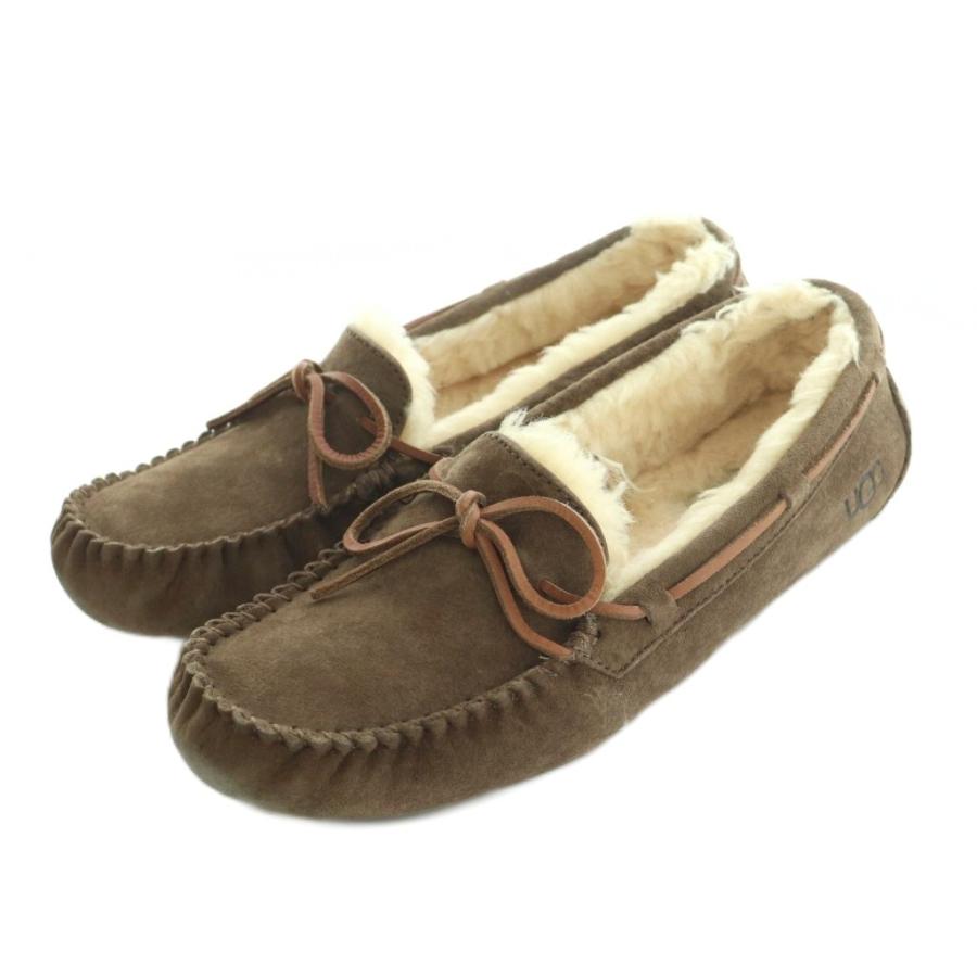 アグ オーストラリア UGG australia モカシン スエード US8 25.0cm 茶