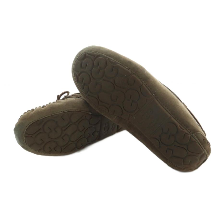 アグ オーストラリア UGG australia モカシン スエード US8 25.0cm 茶