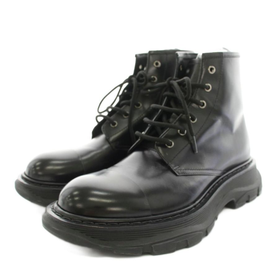 アレキサンダーマックイーン ALEXANDER MCQUEEN レースアップレザー 