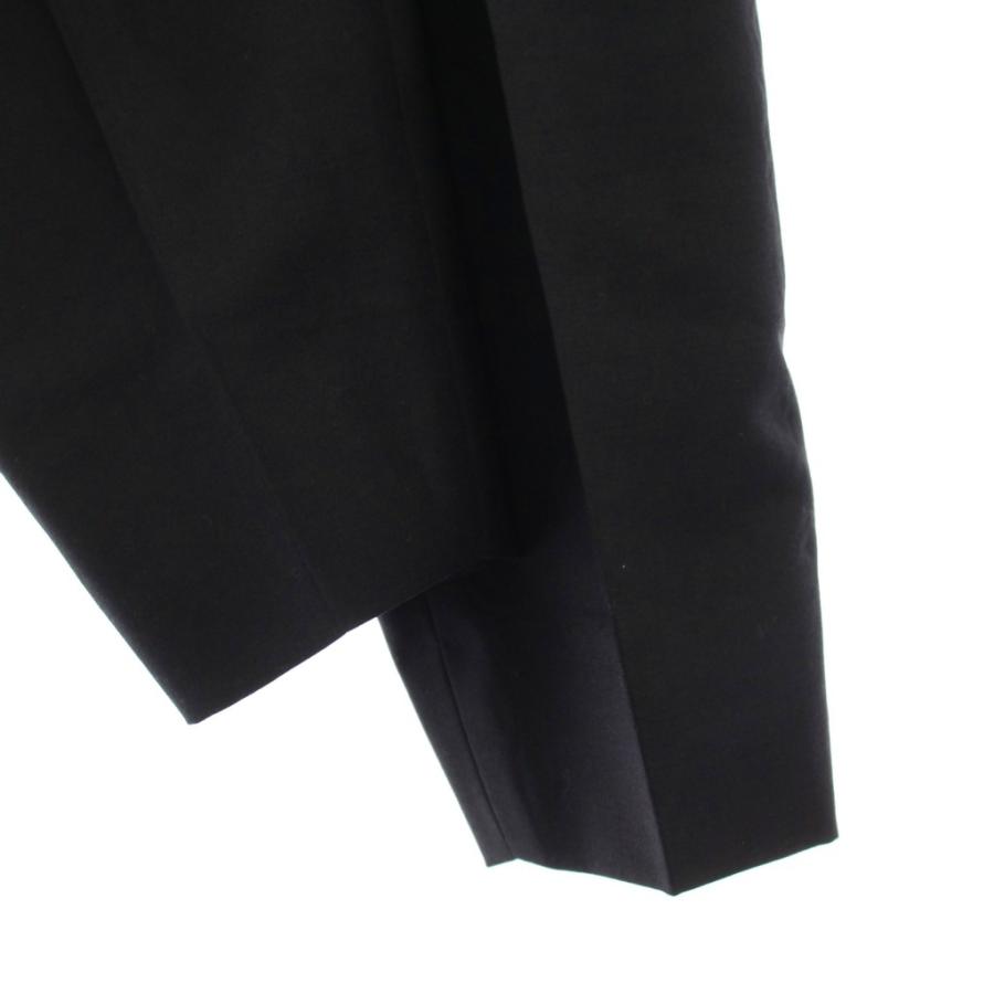 美品 ランバンオンブルー 2,3万円 裾リブパンツ バルーンパンツ ブラック ランバンオンブルー LANVIN en Bleu パンツ スラックス テーパード 46