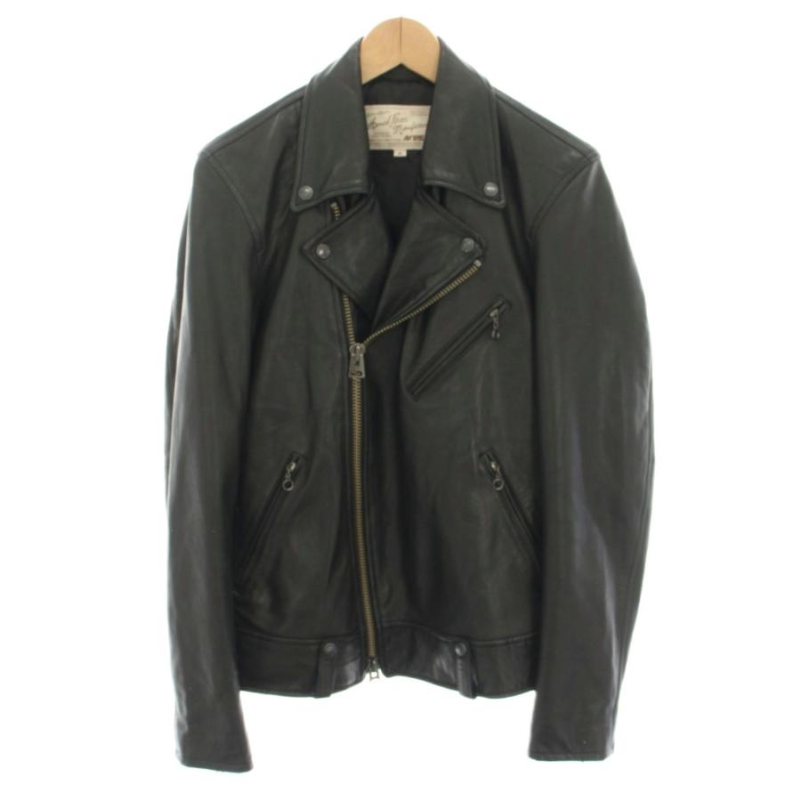 【中古】アヴィレックス AVIREX ダブルライダース レザージャケット アウター ラムレザー M 黒 6181049 メンズ AVIREX（アヴィレックス） ダブルライダース レザージャケット