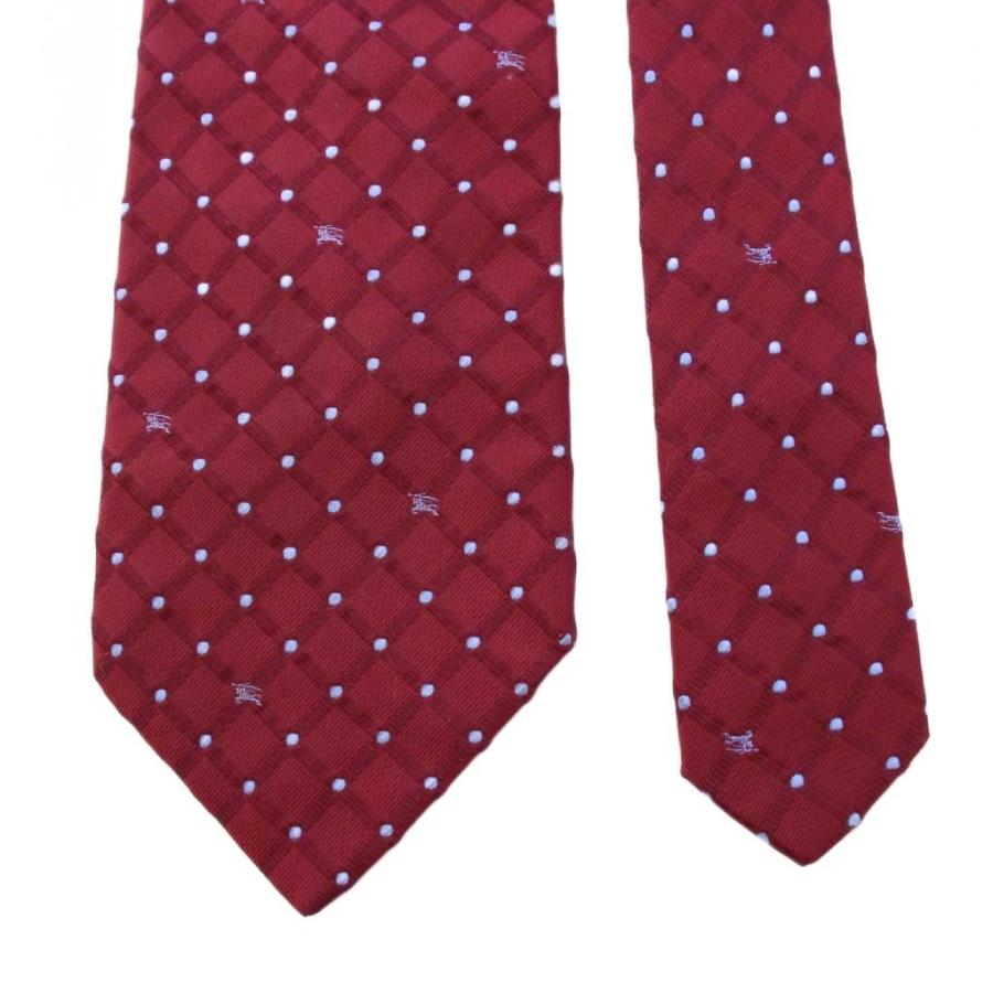 ◆美品◆ Burberry ネクタイ 騎士模様 赤色 カジュアル イタリア製 BURBERRY バーバリー 90s オールド ヴィンテージ ネクタイ