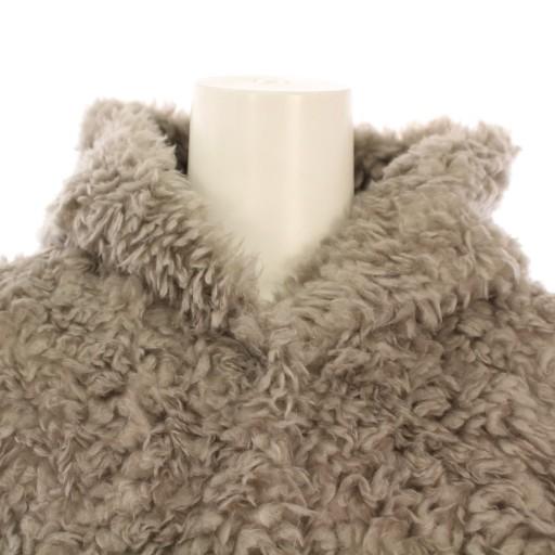 ヨリ yori プードルフードジレ ベスト フェイクファー ショート丈 ワン