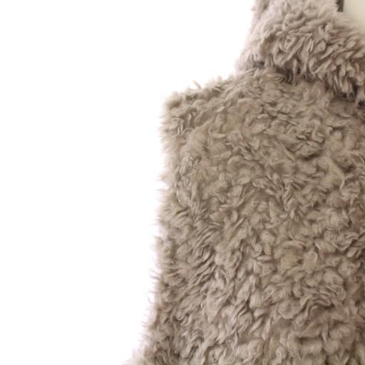 ヨリ yori プードルフードジレ ベスト フェイクファー ショート丈 ワン