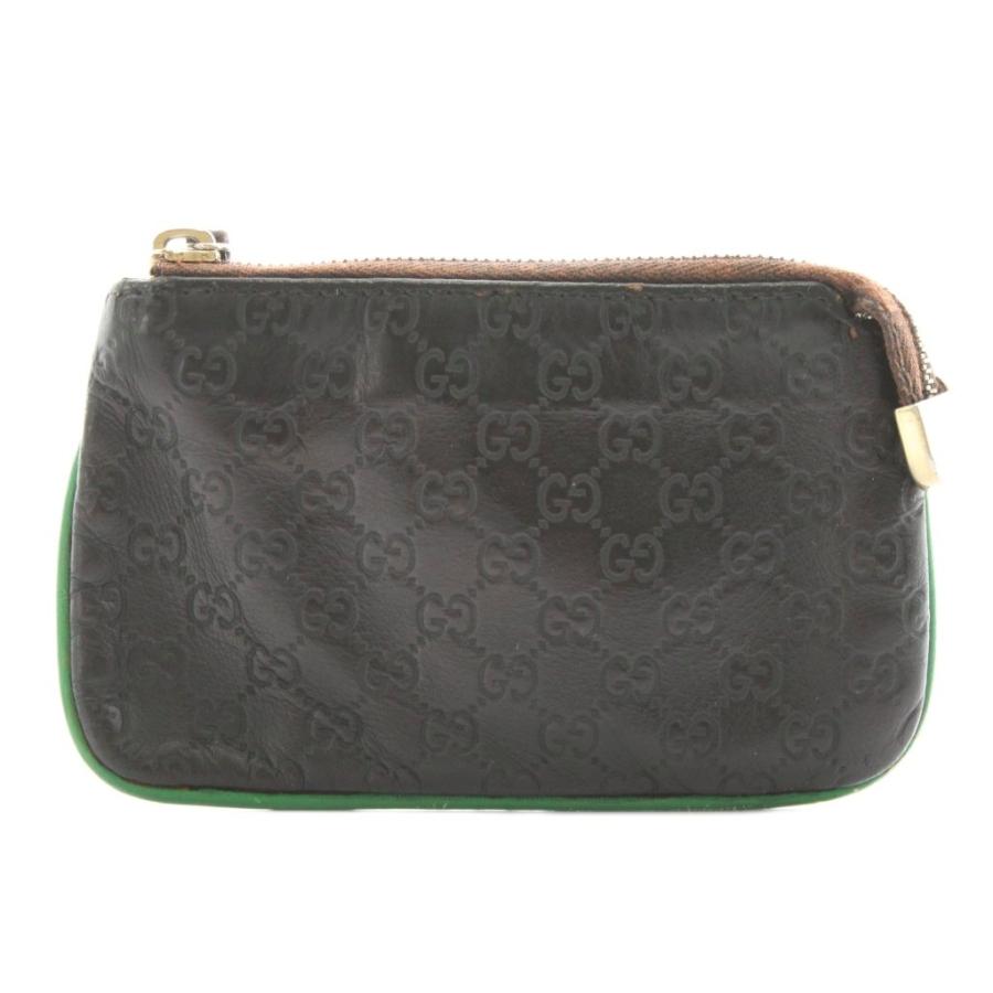 GUCCI（グッチ） グッチシマ コインケース 小銭入れ レザー 黒 