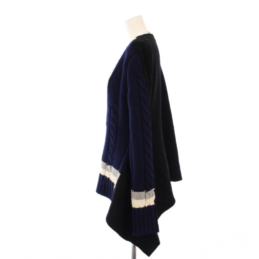 未使用品 サカイ sacai タグ付き 21AW V BACK LS PULLOVER ニット