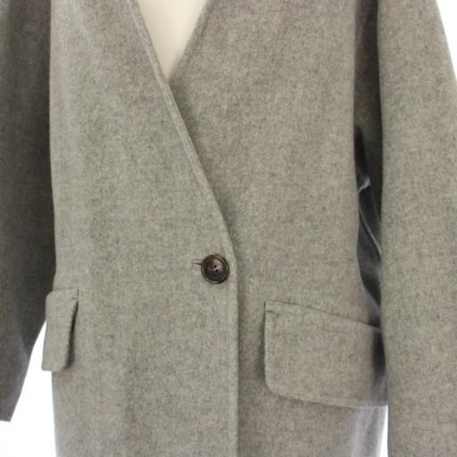 イエナ IENA 23AW モッサーダブルフェイス Vネックコート ノーカラー 