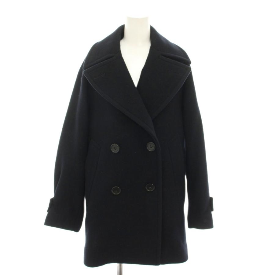 【中古】ヴェルメイユ パー イエナ 24AW Super140s 起毛メルトンPコート 36 紺 24020938803040  レディース ヴェルメイユ パー イエナ VERMEIL par iena 24AW Super140s 起毛