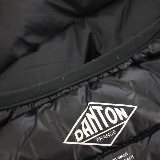 ダントン DANTON インナーダウンベスト アウター 前開き ロゴパッチ 36