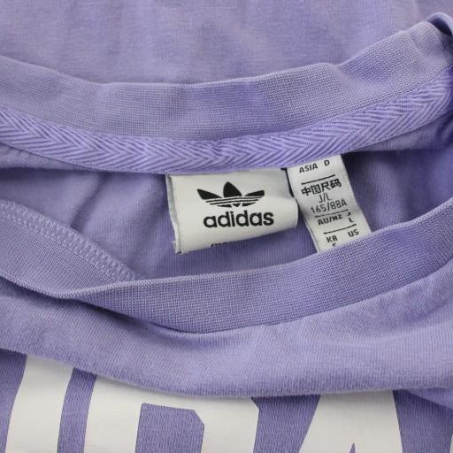 adidas（アディダス） adidas Tシャツ 165/88A 紫 ロゴプリント