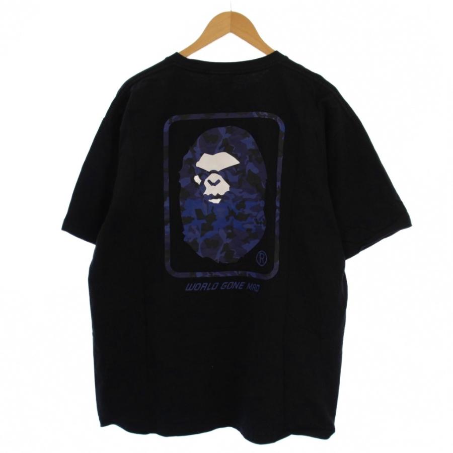 アベイシングエイプ　ワンピース　tシャツ カットソー　2XL ブラック A BATHING APE（アベイシングエイプ） ×ONEPIECE ワンピース BAPE CAMO