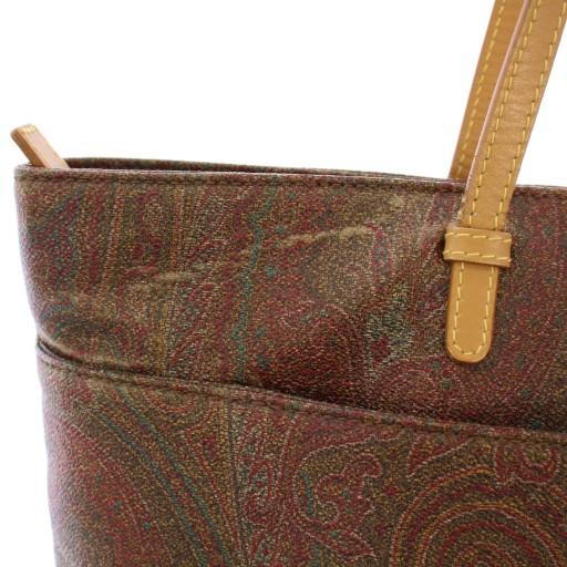 ETRO（エトロ） トートバッグ ハンドバッグ レザー ペイズリー柄 総柄