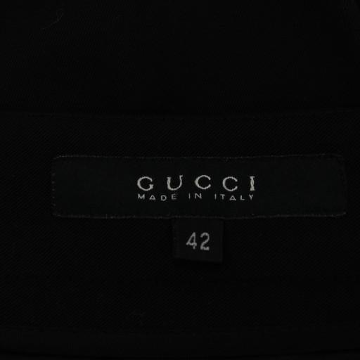 GUCCI（グッチ） パンツ スラックス ウール 42 黒 ブラック /AN4