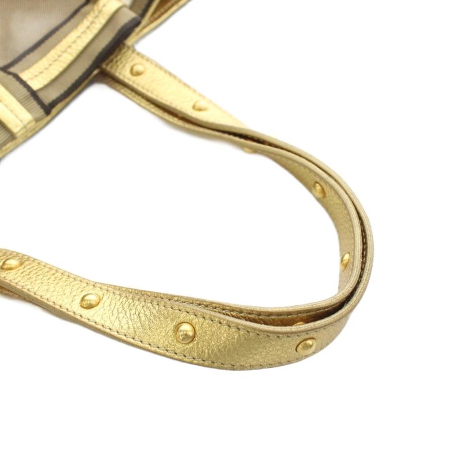 極美品 プラダ ウェーブ トライアングルプレート ハンドバッグ ゴールド金具 極美品 プラダ ウェーブ トライアングルプレート ハンドバッグ