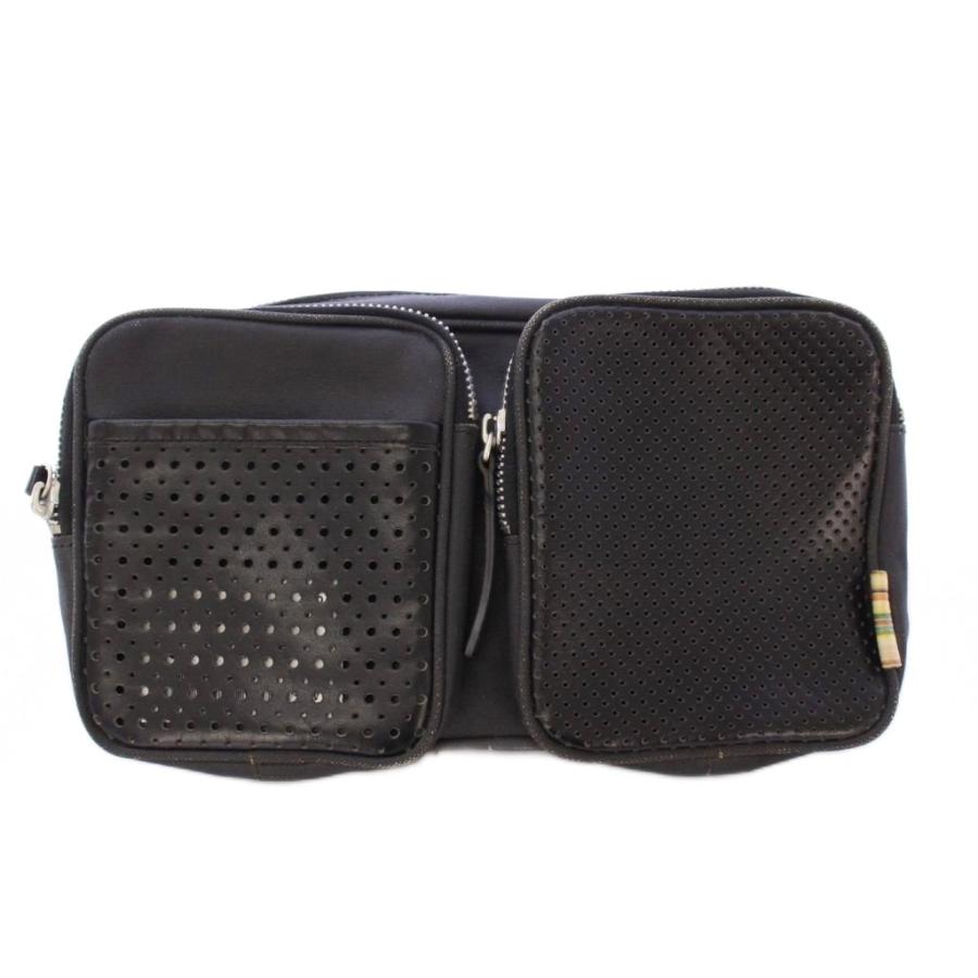 Paul Smith ブラックレザー バッグ ポールスミス Paul Smith バッグ （ブラック） -ファッション通販