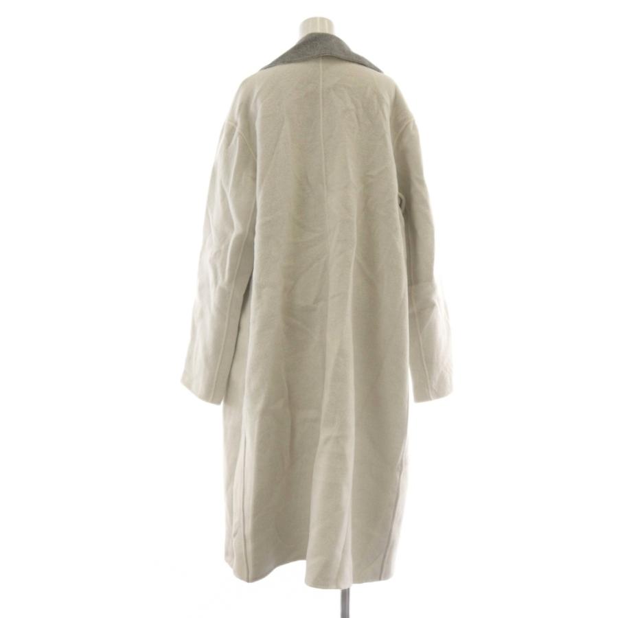ブランベール blancvert コート ロング ウール 38 アイボリー /AU