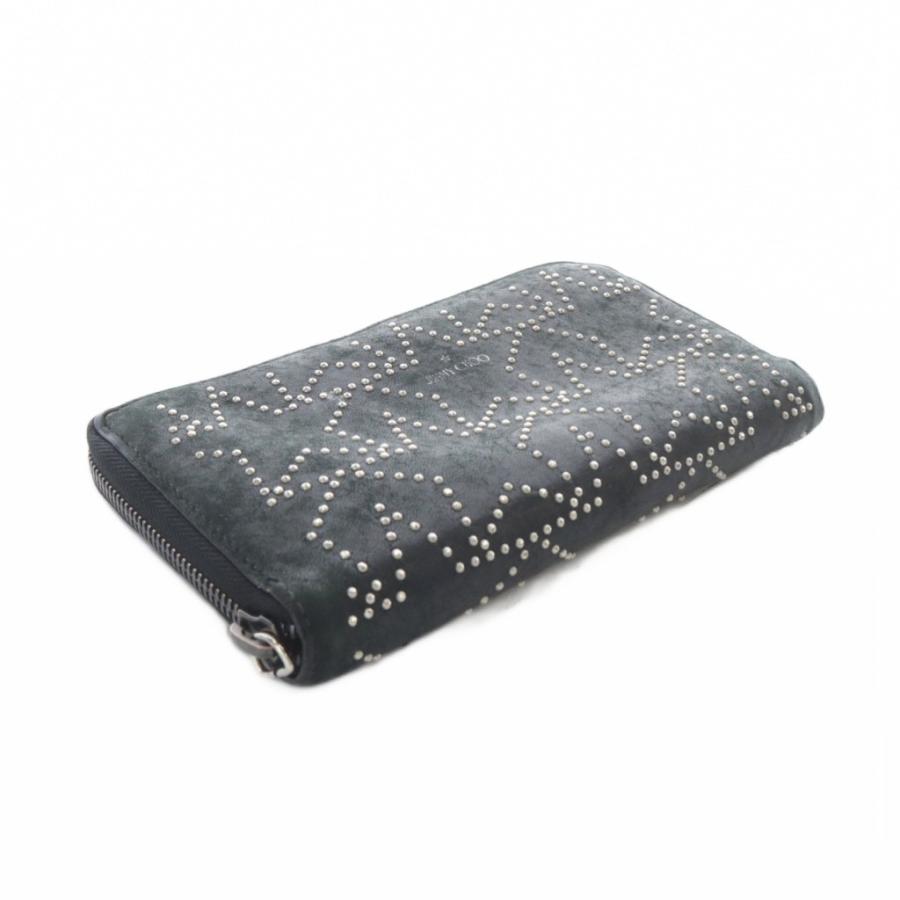 ジミーチュウ JIMMY CHOO 長財布 ロゴ レザー 黒 ブラック /SR