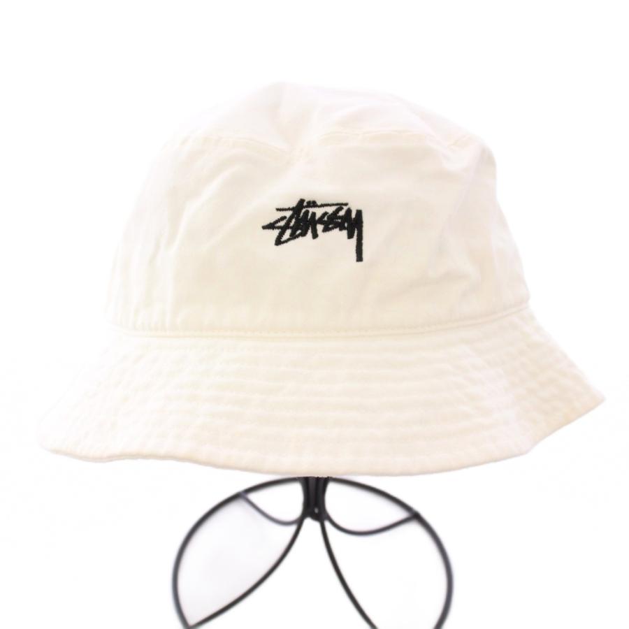 Stussy ステューシー Stock Bucket Hat ホワイト L/XL STUSSY（ステューシー） STUSSY STOCK BUCKET HAT ストックバケット