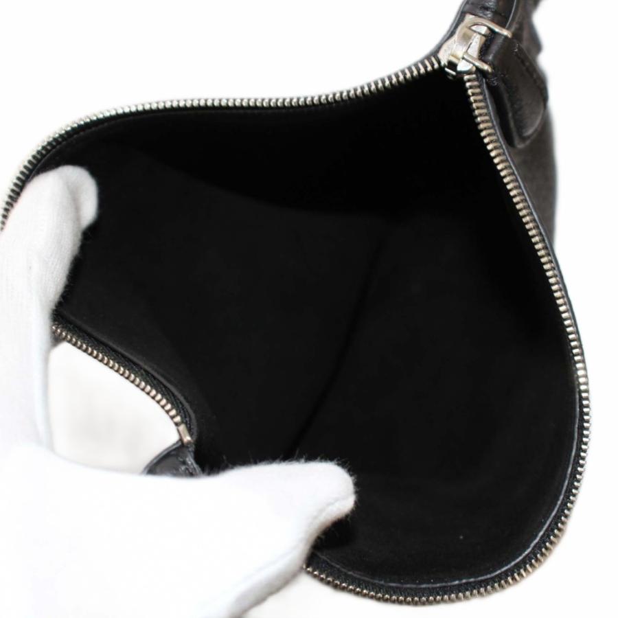 【中古】ザロウ THE ROW NAN ショルダーバッグ ポーチ付き レザー 黒 /KH レディース ザロウ THE ROW NAN ショルダーバッグ ポーチ付き レザー 黒 /KH